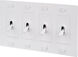 4G Toggle 120-277 White Light Switch