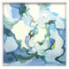 Safe Enclosure Blue and Green and Teal and White Framed Art