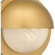 Harlowe 1 Light 8 inch Nouveau Painted Weathered Brass Outdoor Wall Lantern