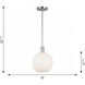 Drew & Jonathan Colewood 1 Light 12.5 inch Satin Brass Pendant Ceiling Light, Small