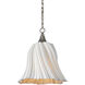 Twirl 1 Light 18 inch Antique Brushed Nickel Pendant Ceiling Light