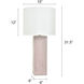 Augustus 32 inch 150 watt Pink Peony Table Lamp Portable Light