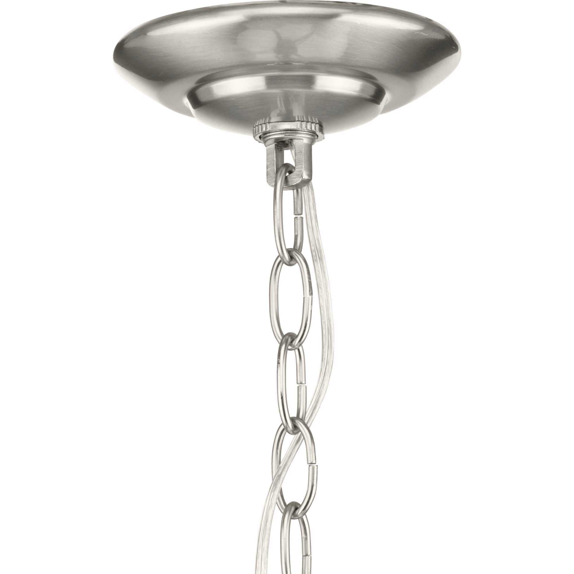 Bravo 4 Light 24 inch Brushed Nickel Chandelier Ceiling Light