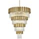 Willow 27 Light 40 inch Satin Gold Chandelier Ceiling Light