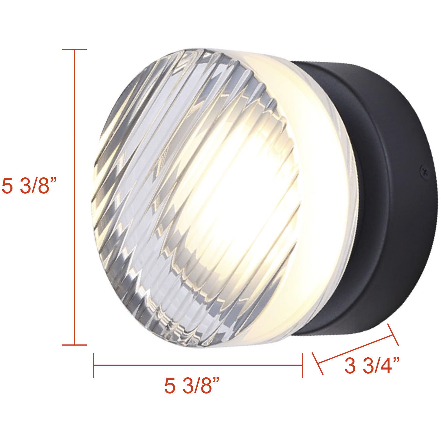 Benni LED 3.75 inch Black Outdoor Lantern