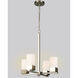 Novela 4 Light 18.38 inch Brushed Nickel Chandelier Ceiling Light