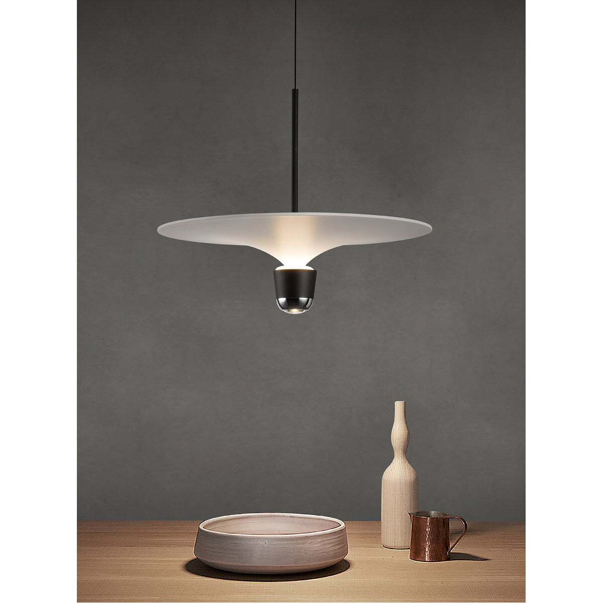 Gravity 1 Light 20 inch Pure White Pendant Ceiling Light