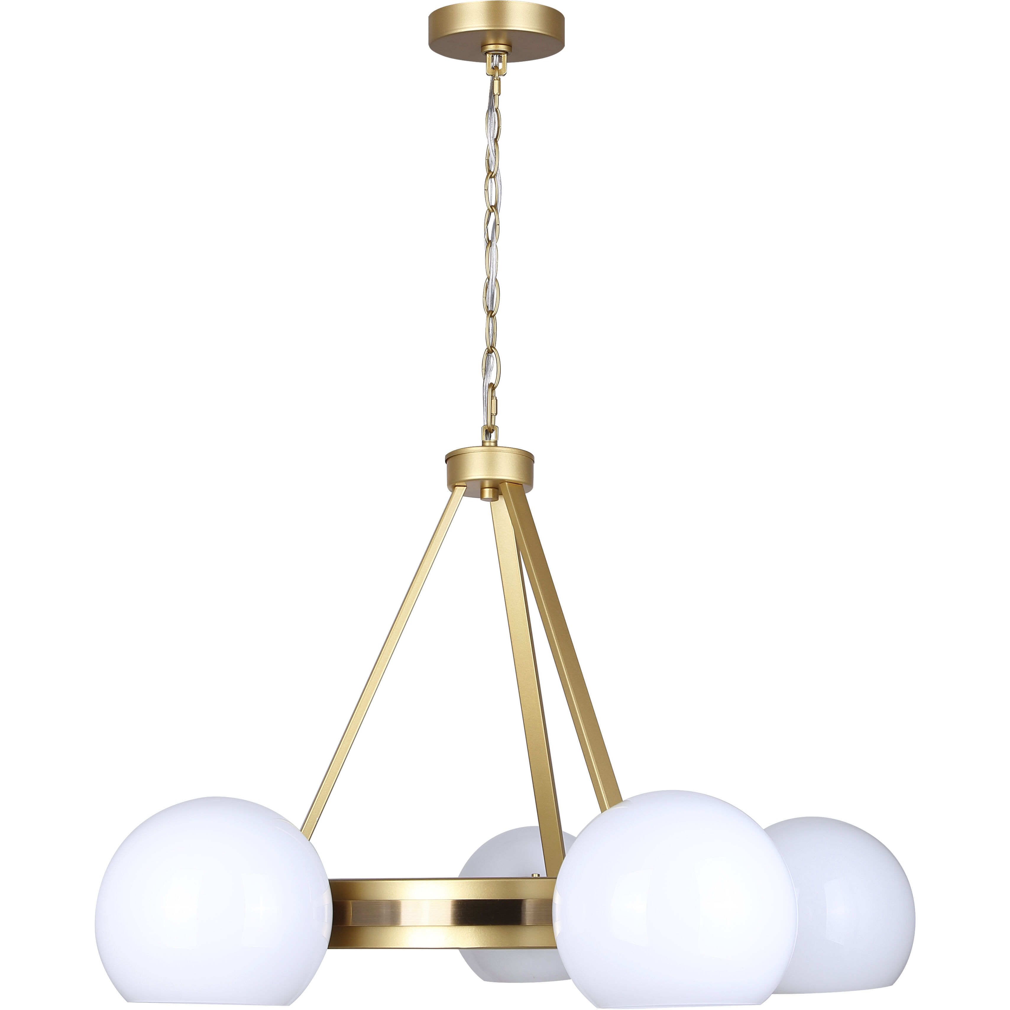 Monroe 5 Light 30.25 inch Gold Chandelier Ceiling Light
