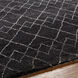 Zara 120 X 96 inch Black Rug in 8 x 10, Rectangle