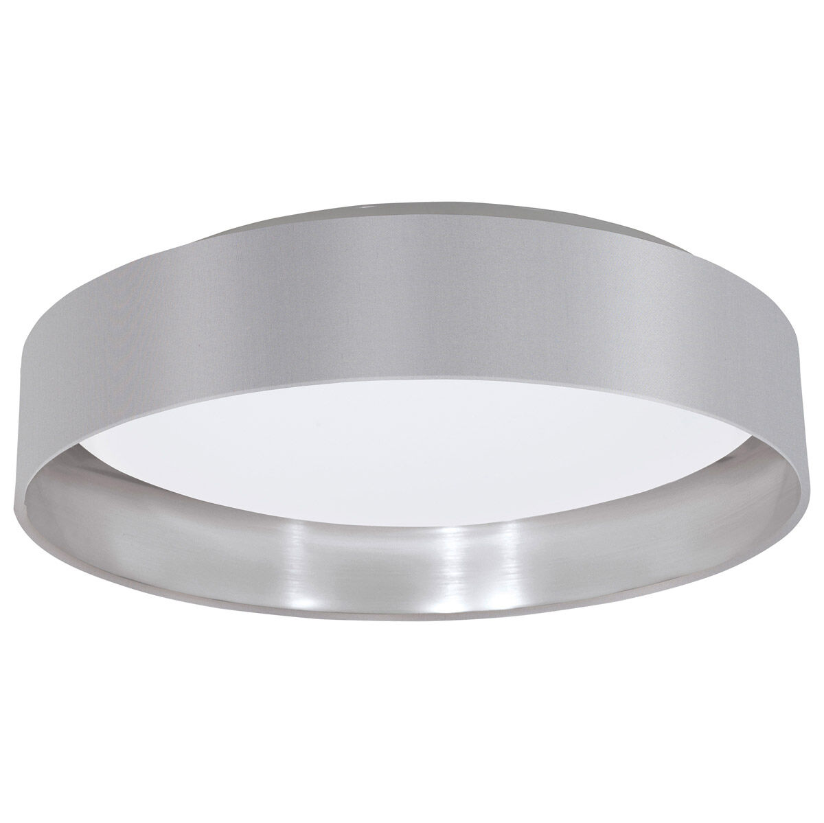 Maserlo LED 15.95 inch Grey and Silver Flush Mount Ceiling Light