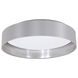 Maserlo LED 15.95 inch Grey and Silver Flush Mount Ceiling Light