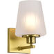 Lune 5.25 inch Vintage Brass Vanity Wall Light