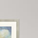Iridescence / Opaline Blue and Turquoise and Yellow and Gray Framed Art