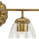 Quillan 4 Light 33.62 inch Gold Ombre Bathroom Vanity Light Wall Light
