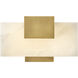 Cadiz LED 11.5 inch Heritage Brass Bath Sconce Wall Light