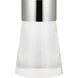 Sean Lavin Caspe 7.6 inch 2.2 watt Polished Nickel Rechargeable Table Lamp Portable Light