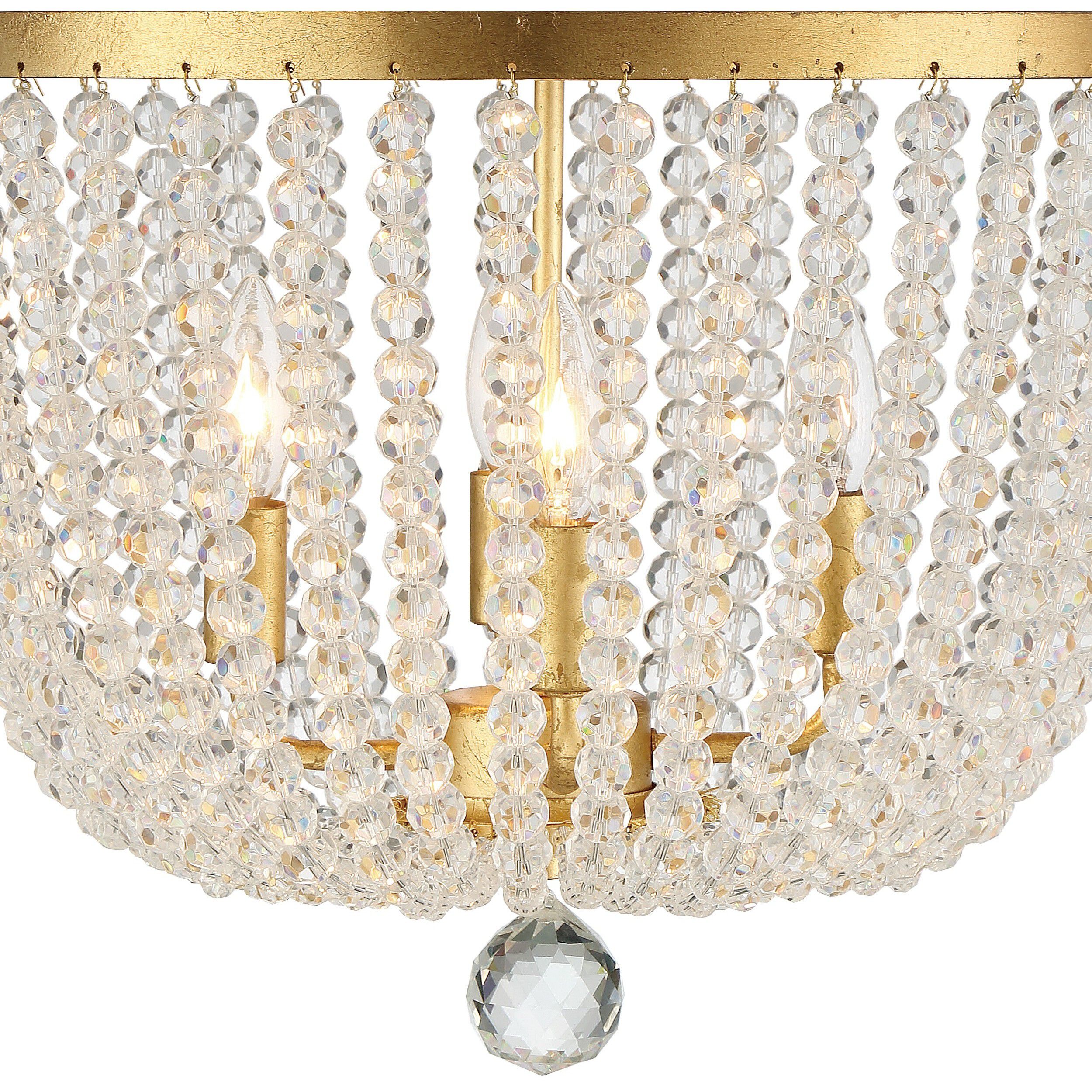 Rylee 4 Light 16.5 inch Antique Gold Chandelier Ceiling Light