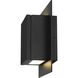 Miami LED 8 inch Sand Black Outdoor Wall Sconce