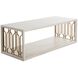 Ainsworth 54 X 21 inch Cerused White / Stained Gold Coffee Table