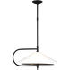 Kelly by Kelly Wearstler Gesture 2 Light 18 inch Midnight Black Pendant Ceiling Light