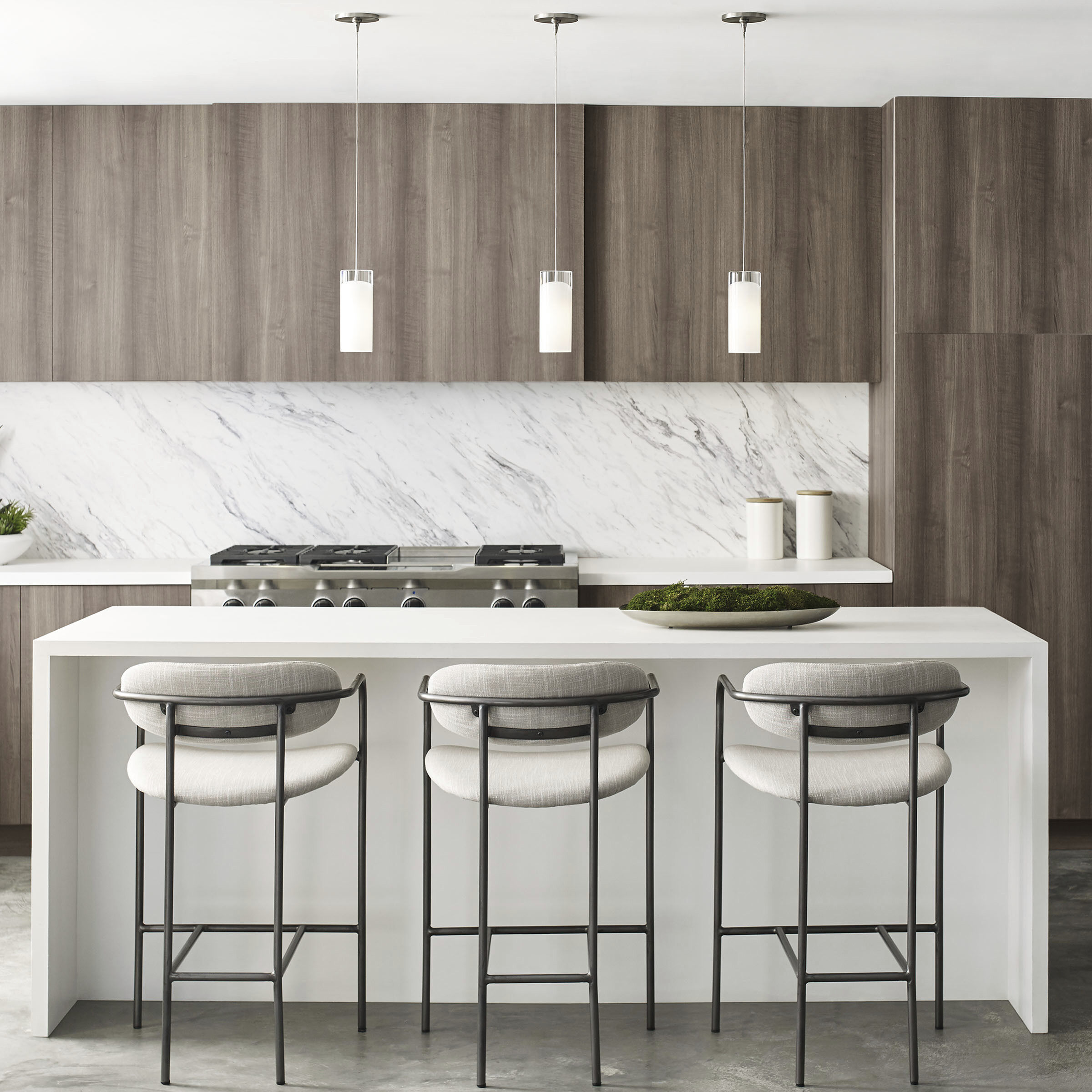 Horizon 1 Light 120 Satin Nickel Low-Voltage Pendant Ceiling Light in Monopoint, LED 90 CRI 3000K, Frost Glass