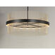 Chimes WiZ LED 33.75 inch Black and Satin Nickel Single Pendant Ceiling Light