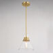 Harper 1 Light 8.5 inch Natural Brass Mini Pendant Ceiling Light