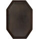 Colony 38 X 26 inch Off White Bone and Dark Brown Wood Mirror