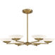 Solara LED 36 inch Legacy Brass Chandelier Ceiling Light