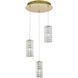 Aston 3 Light 16 inch Satin Gold Pendant Ceiling Light