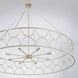 Ricci 8 Light 48 inch Winter White Chandelier Ceiling Light