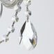 Traditional Crystal Sconce Wall Light in Clear Hand Cut, Polished Chrome