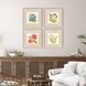 Fleur Melange Green and Red and Pink and Yellow Framed Art, Propac