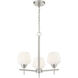 Camrin 3 Light 19 inch Brushed Nickel Chandelier Ceiling Light