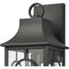 Triumph 1 Light 17.75 inch Textured Black Outdoor Wall Sconce