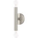 Copenhagen 2 Light 5 inch Brushed Nickel ADA ADA Wall Sconce Wall Light