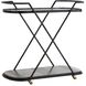 Nakoa 34 inch Black Bar Cart