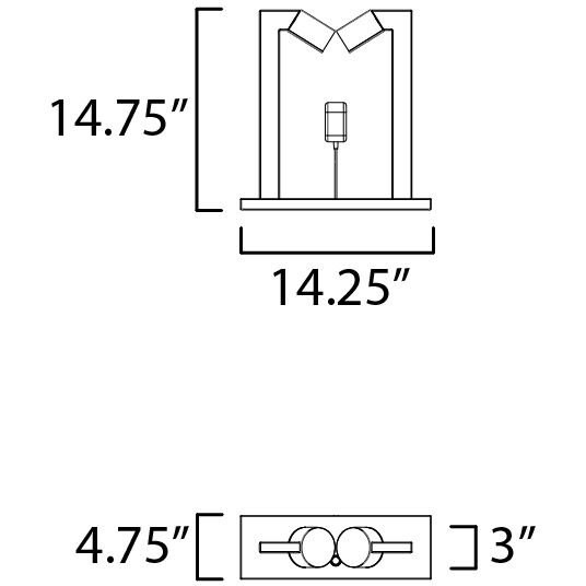 Embrace 14.75 inch 5 watt Black Desk Lamp Portable Light