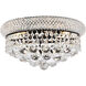 Primo 6 Light 14 inch Black and Clear Flush Mount Ceiling Light