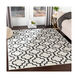 Seville 35 X 24 inch Black/White Rugs, Rectangle