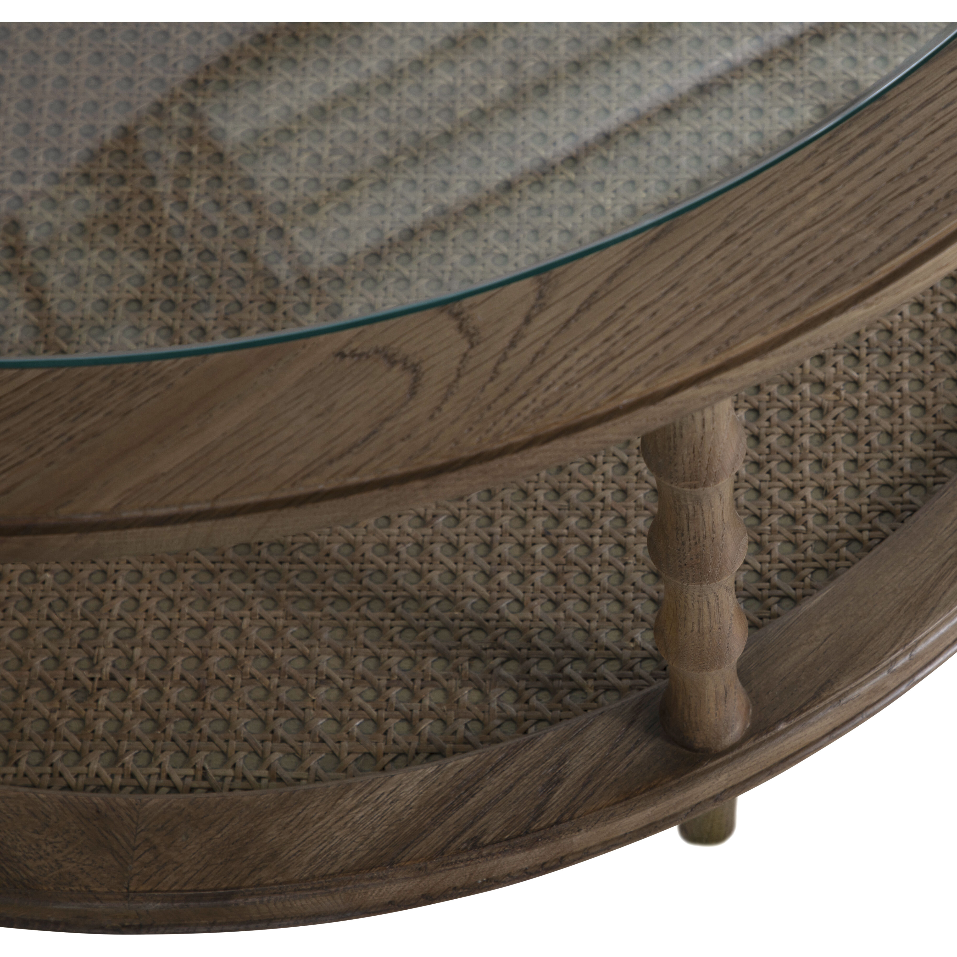 Sabine 36 X 36 inch Satin Oak Coffee Table