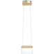 Cowbell LED 6.3 inch Sterling Mini Pendant Ceiling Light in Clear