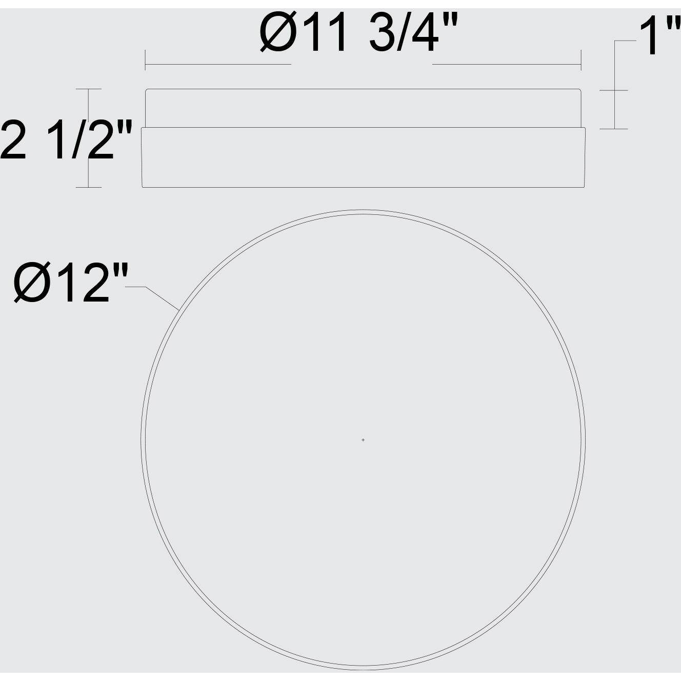 Sunspot LED 12 inch Brushed Stainless Steel Outdoor Flush Mount