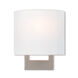 Hayworth 1 Light 8 inch Brushed Nickel ADA ADA Wall Sconce Wall Light