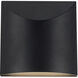 Lenox LED 7.75 inch Black Exterior Wall Sconce