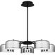 Gabriel 32 inch Matte Black Chandelier Ceiling Light