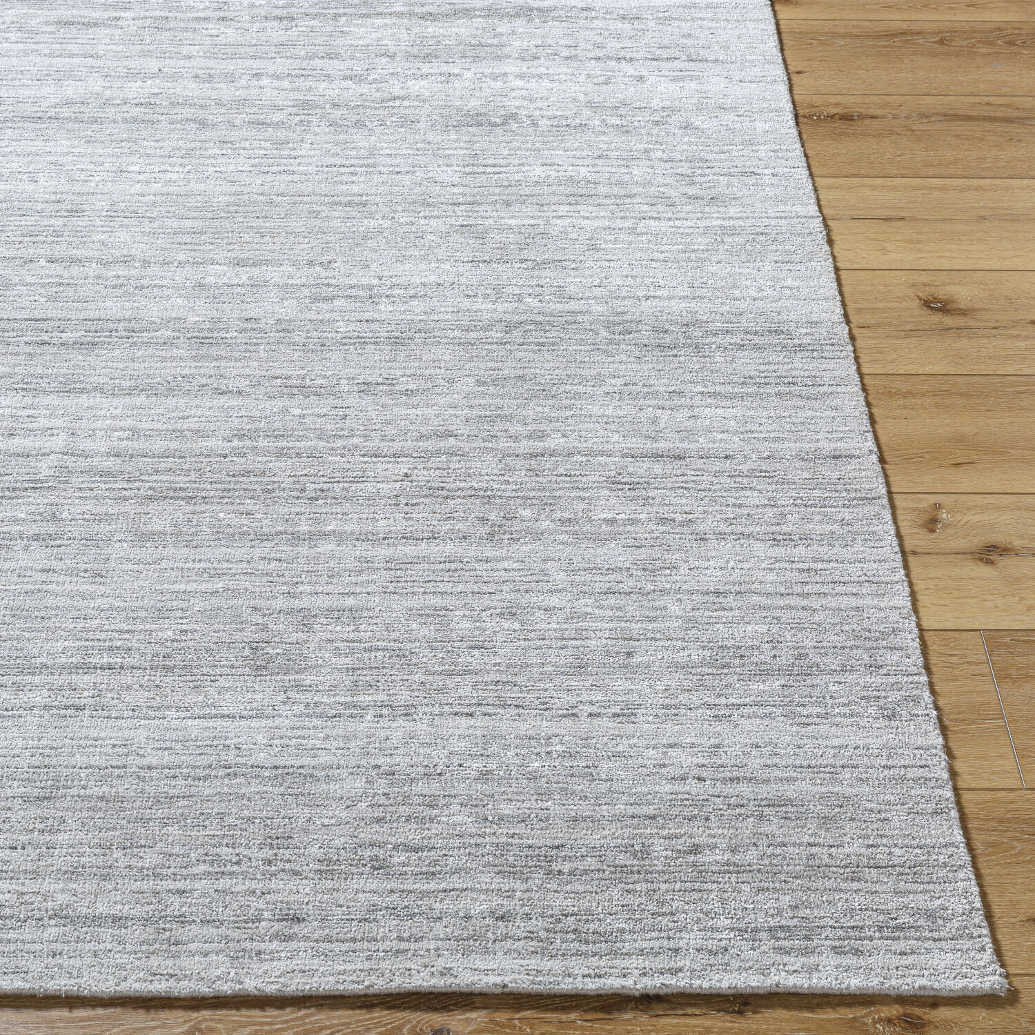 Grandeur 120 X 96 inch Silver / Light Silver / Metallic - Silver Handmade Rug in 8 x 10