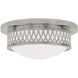 Westfield 2 Light 13 inch Brushed Nickel Flush Mount Ceiling Light