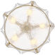 Florian 5 Light 20.25 inch Glacial Semi-flush Mount Ceiling Light