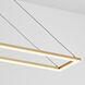 Xanni LED 6 inch Aged Brass Pendant Ceiling Light